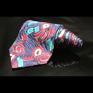 Pattinni Uomo Tie Silk Blue Red Shimmering Necktie
